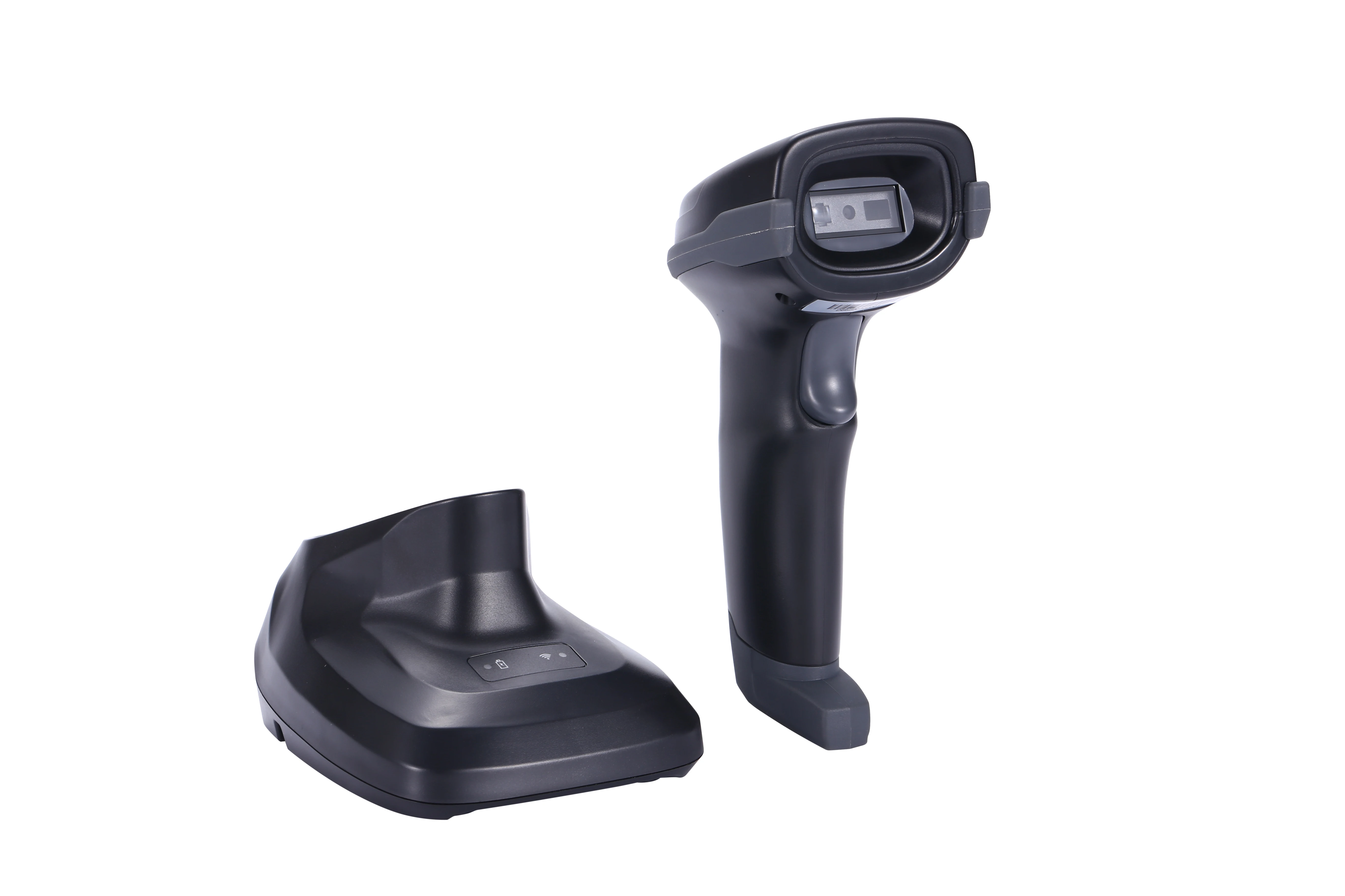 Handheld Sem Fio Barcode Reader, QR Code Scanner, Distância de Transmissão, 2D, CMOS 433MHz, 2D, 500m