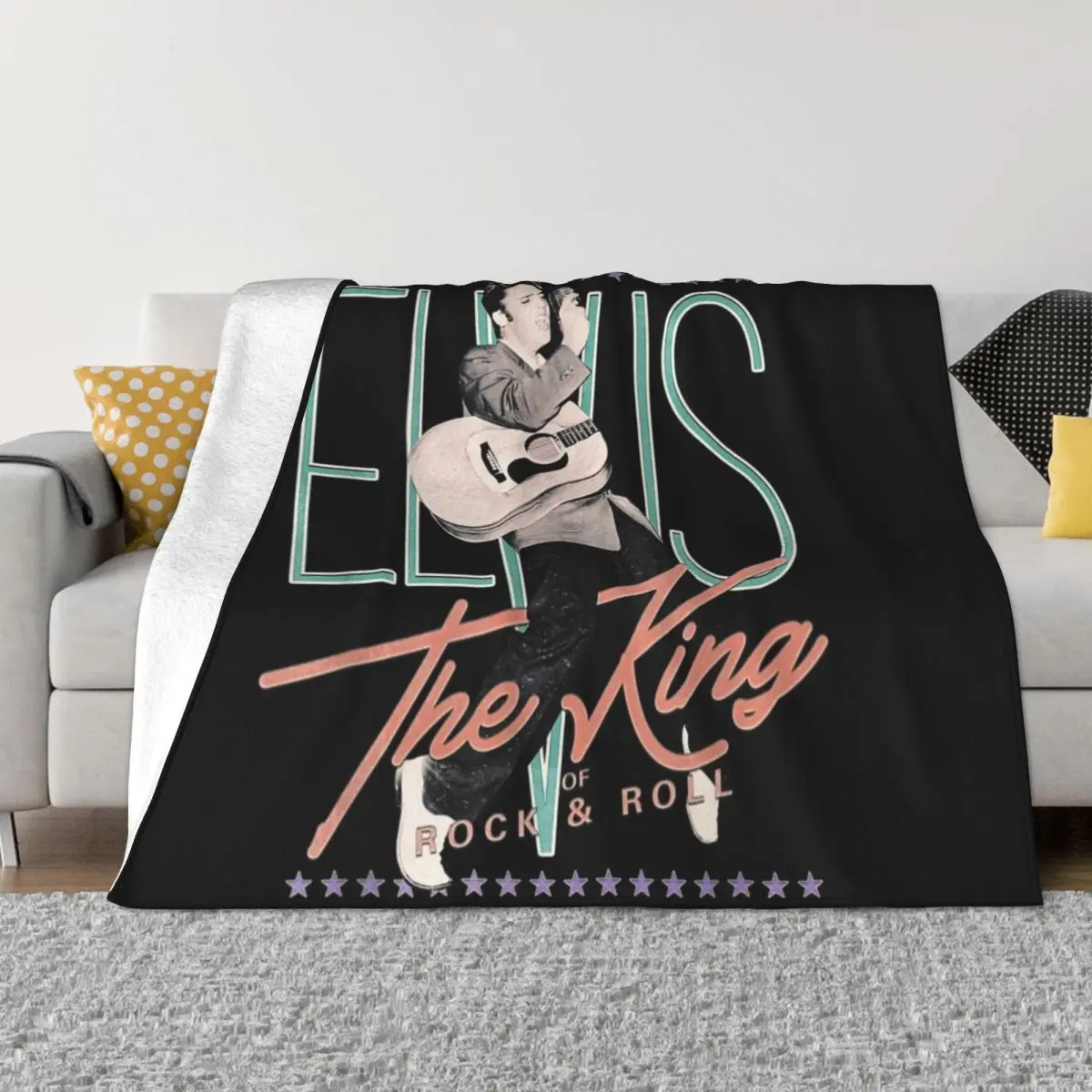 Elvís Présléy Official Vintage Design The King Throw Blanket Weighted Blanket Soft Bed Blankets