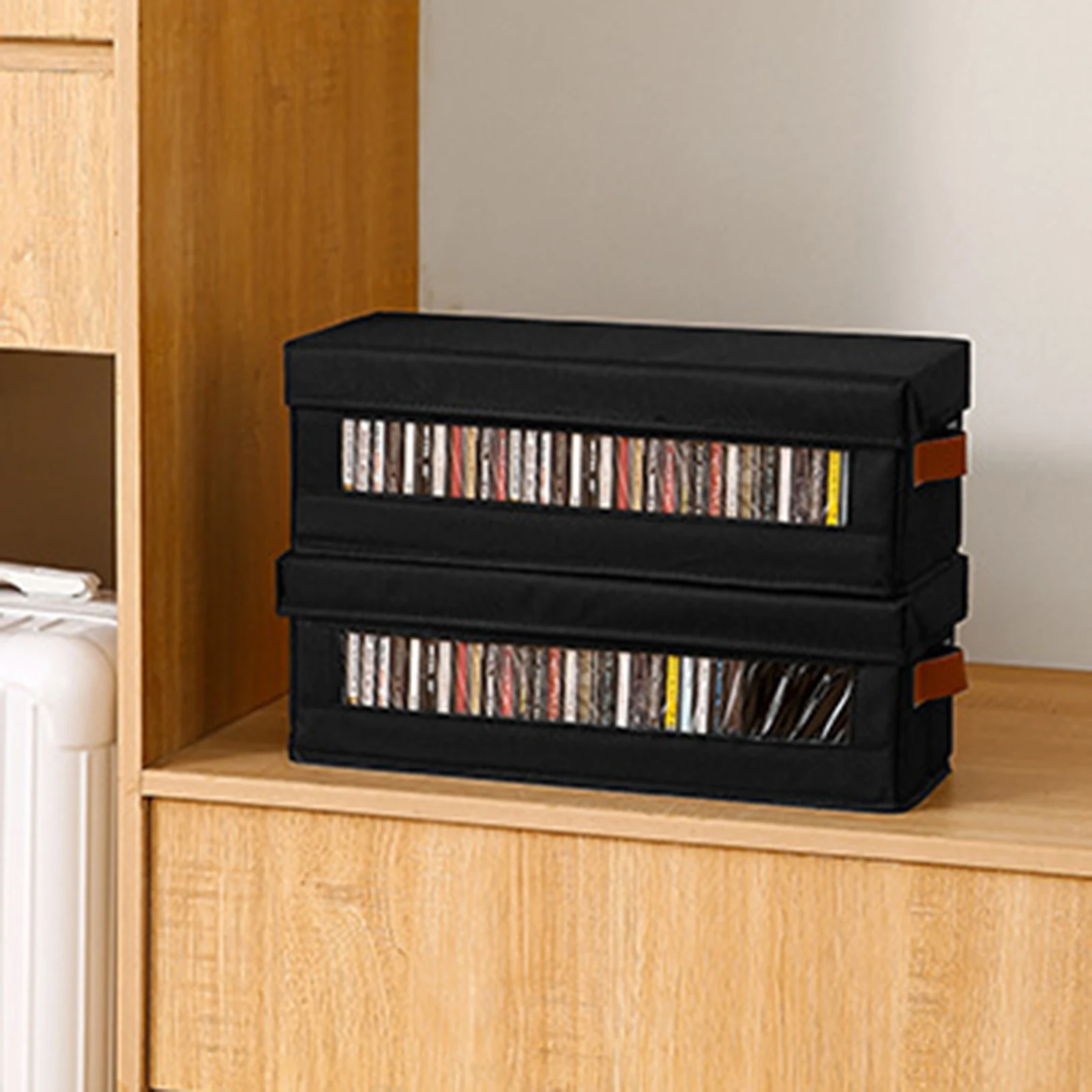 CD Storage Box With Dustproof Lid For Organizing Towels,toys,office Supplies, Clothing For DVD