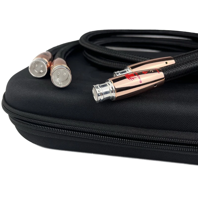 Pair Black Beauty XLR Balanced Cable Cable PSC+ HiFi Audio Line with Silver Plated Red Copper Plug