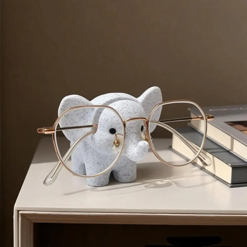 Stable Anti Scratch Eyewear Rack Eyeglass Holder Stand 3d Printed Elephant Eyeglass Holder Cute Sunglasses Display for Home