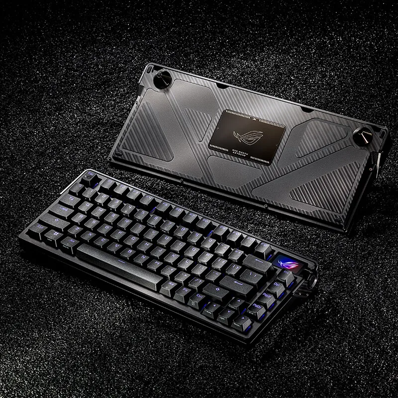 

Rog Extreme Mechanical Keyboard Wireless Bluetooth Three Mode Hot-Swap Customized Gasket 8k Rgb OLED Screen E-Sport Gaming