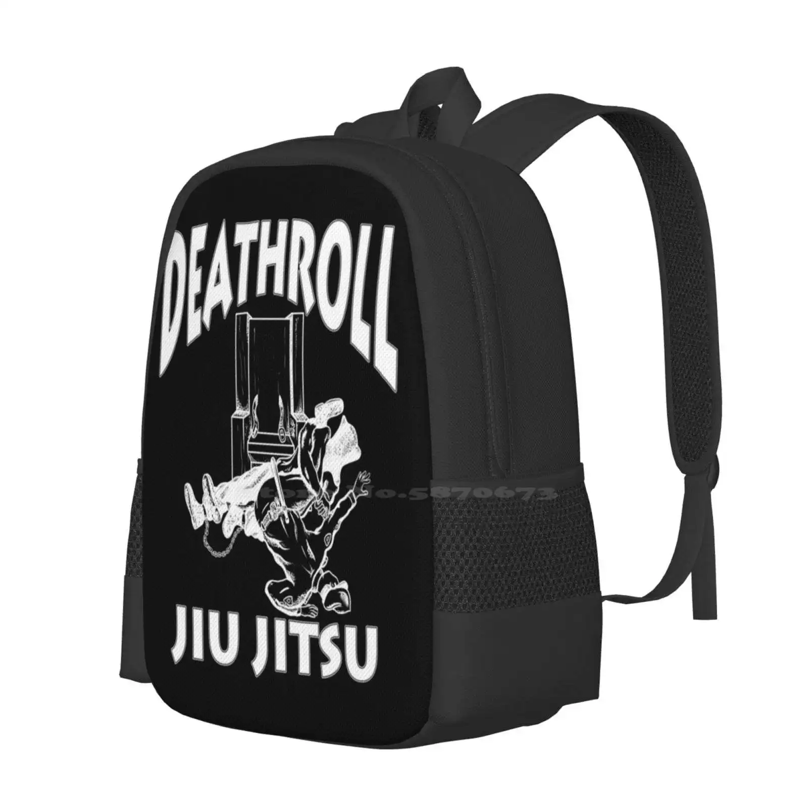 Death Roll Jiu Jitsu Hot Sale Schoolbag Backpack Fashion Bags Bjj 10Th Planet 10P Mixed Martial Arts Retro Grappler Grappling