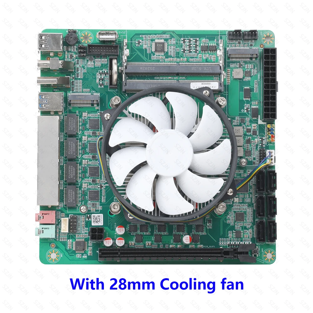 AIO FP6 Nas Set ITX Motherboard Onboard R5-5625U Support 2*DDR4 Max 64GB 4*2.5G I226-V 2*M.2-NVME 6*SATA3.0 PCIE3.0 view 5