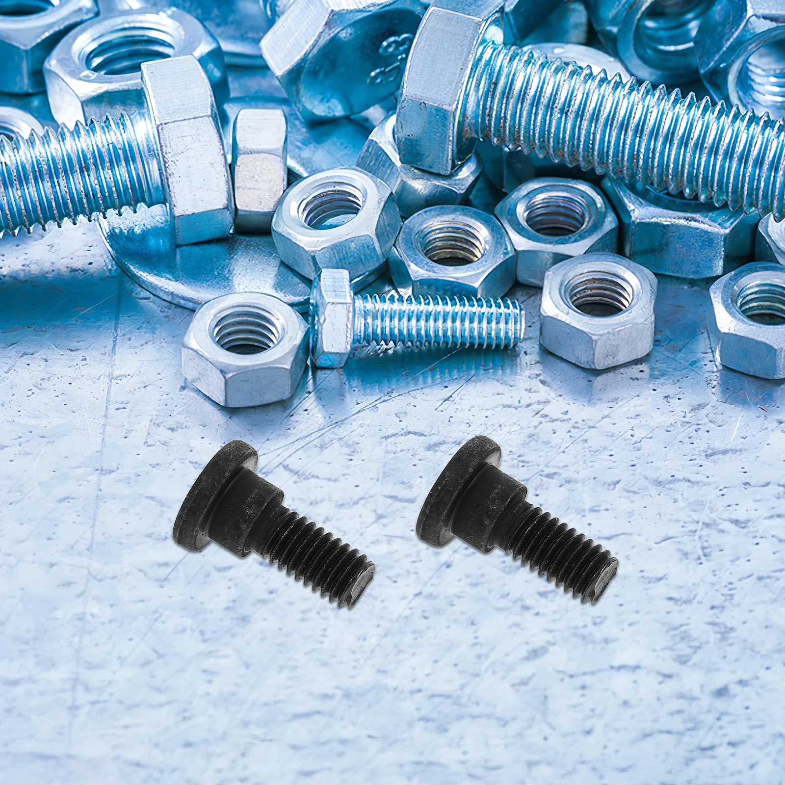 

10Pcs M2.5 Hex Socket Cap Head Bolts Black Carbon Steel Full Thread Socket Screws for Industrial Machine Repair