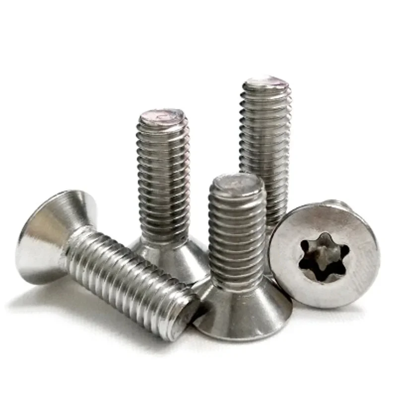 1Best 20pcs M4 304 stainless steel Countersunk head Flat plum Anti-theft bolt Screw Tamper Mechanical screws 22mm-50mm Length to