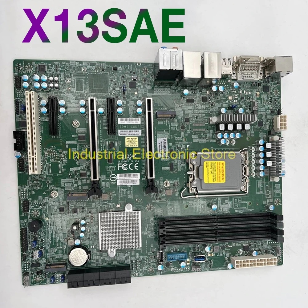 For Supermicro Workstation Motherboard W680 Chip Support 12th Gen For Core DDR5 Memory PCI-E5.0 X13Sae