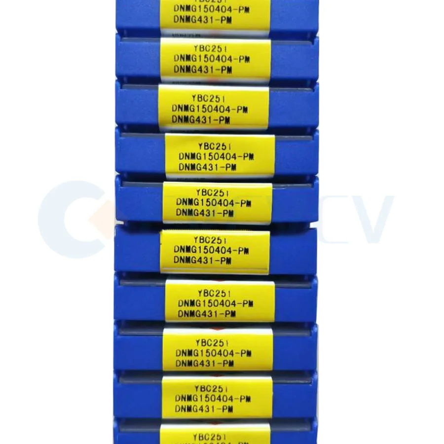 Torno CNC de alta calidad, insertos de torneado de carburo, cuchillas afiladas resistentes, DNMG150404 DNMG150408 DNMG150604 DNMG150608-PM YBC251