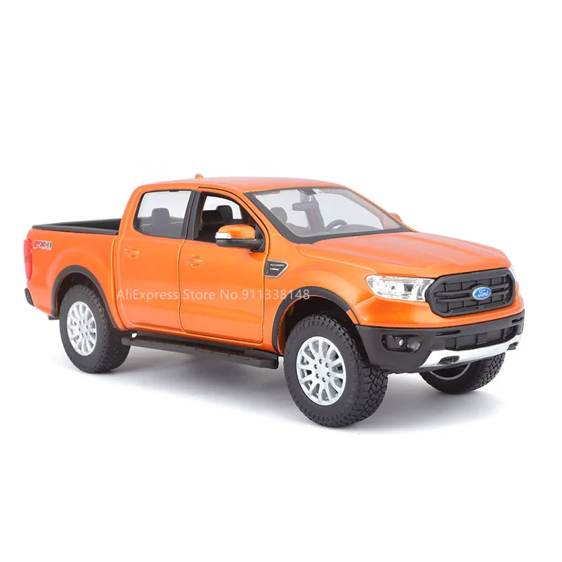 Maisto 1:27 Ford Ranger orange Super Duty car model die-casting static precision model collection gift toy tide play