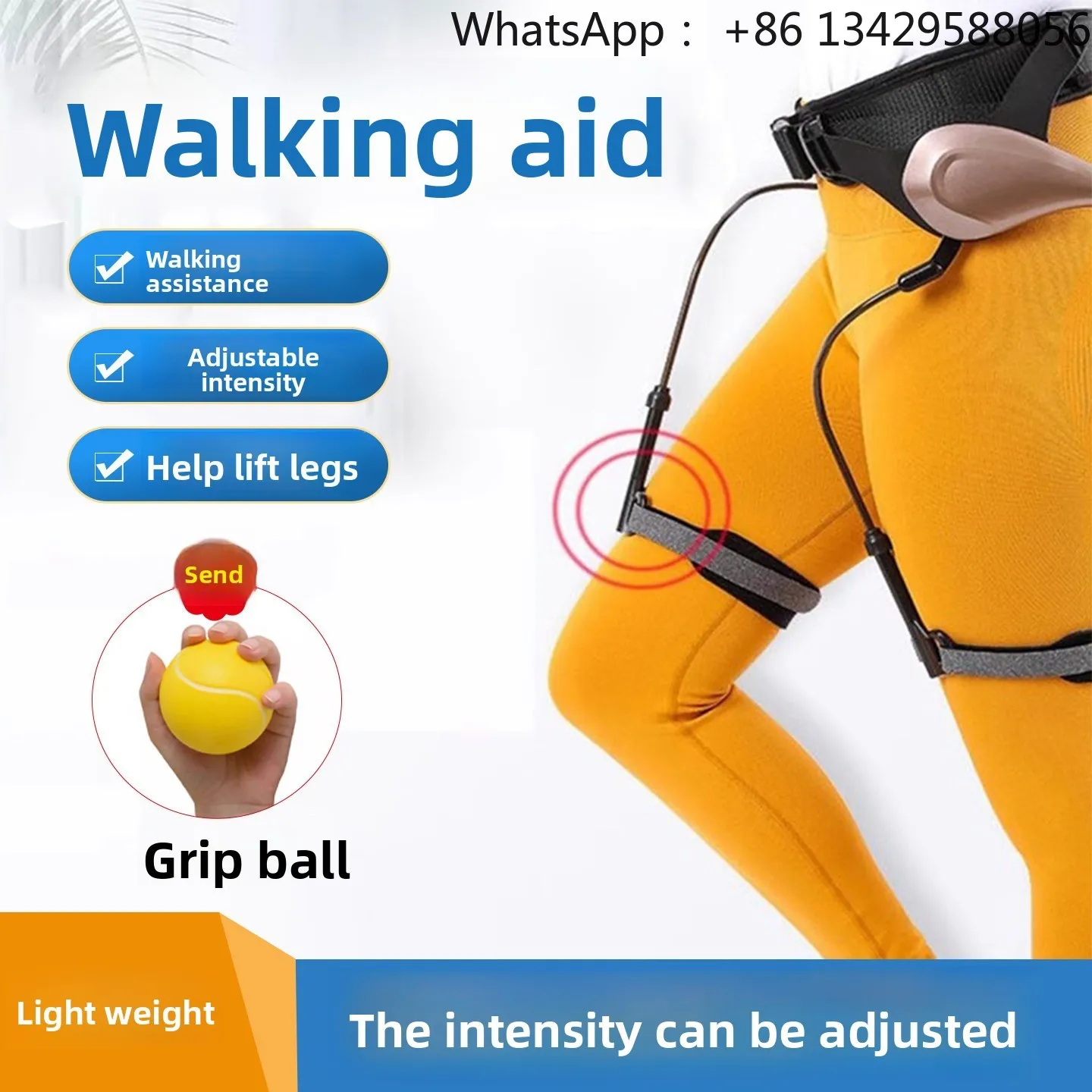 Elderly Walking Auxiliary Equipment, Leg Exoskeleton Mountaineering Power Assist Lift Walking Robot