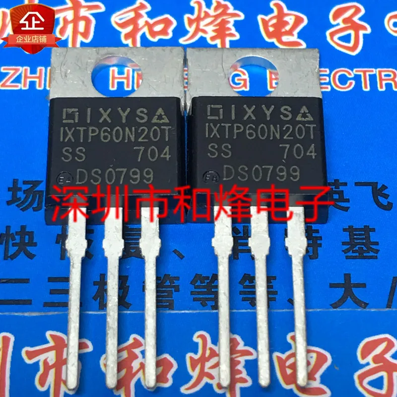 5 pieces IXTP60N20T  TO-220 200V 60A