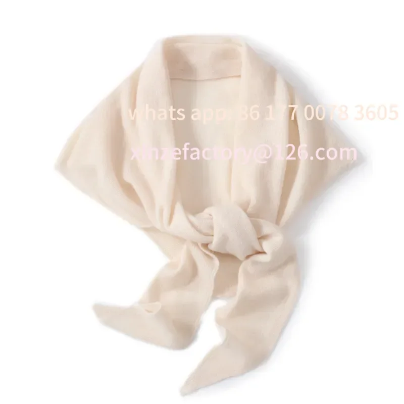 

CustomizableHigh Quality Pure Wool Scarf Women's Knitted Shawl Warm Outerwear Spring Autumn Fashionable Korean Style Winter Wrap