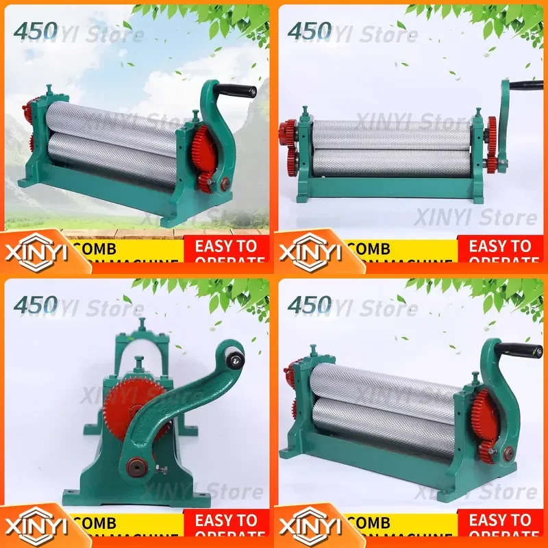 Stainless Steel Manual Comb Press 450 Beekeeping Tool Comb Smoothing Machine for Simple Operation High Efficiency