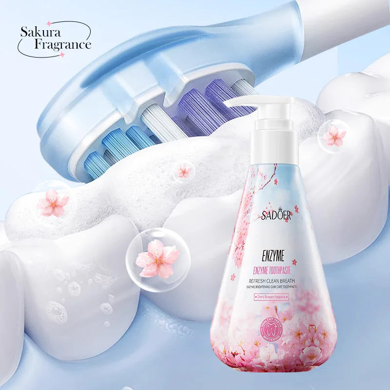 Enzyme Whitening Toothpaste Gum Care Cleans Gaps Between Teeth and Protects The Mouth Remove Yellow Teeth Stains 220g
