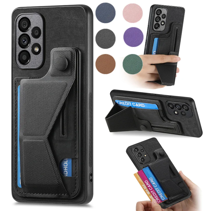 Fashion Creative Vertical Slideway Stand Phone Case For Xiaomi Redmi Note 13 12 Pro 11T 11s 10s 9T 9 Pro Max 8 Pro Phone Cover