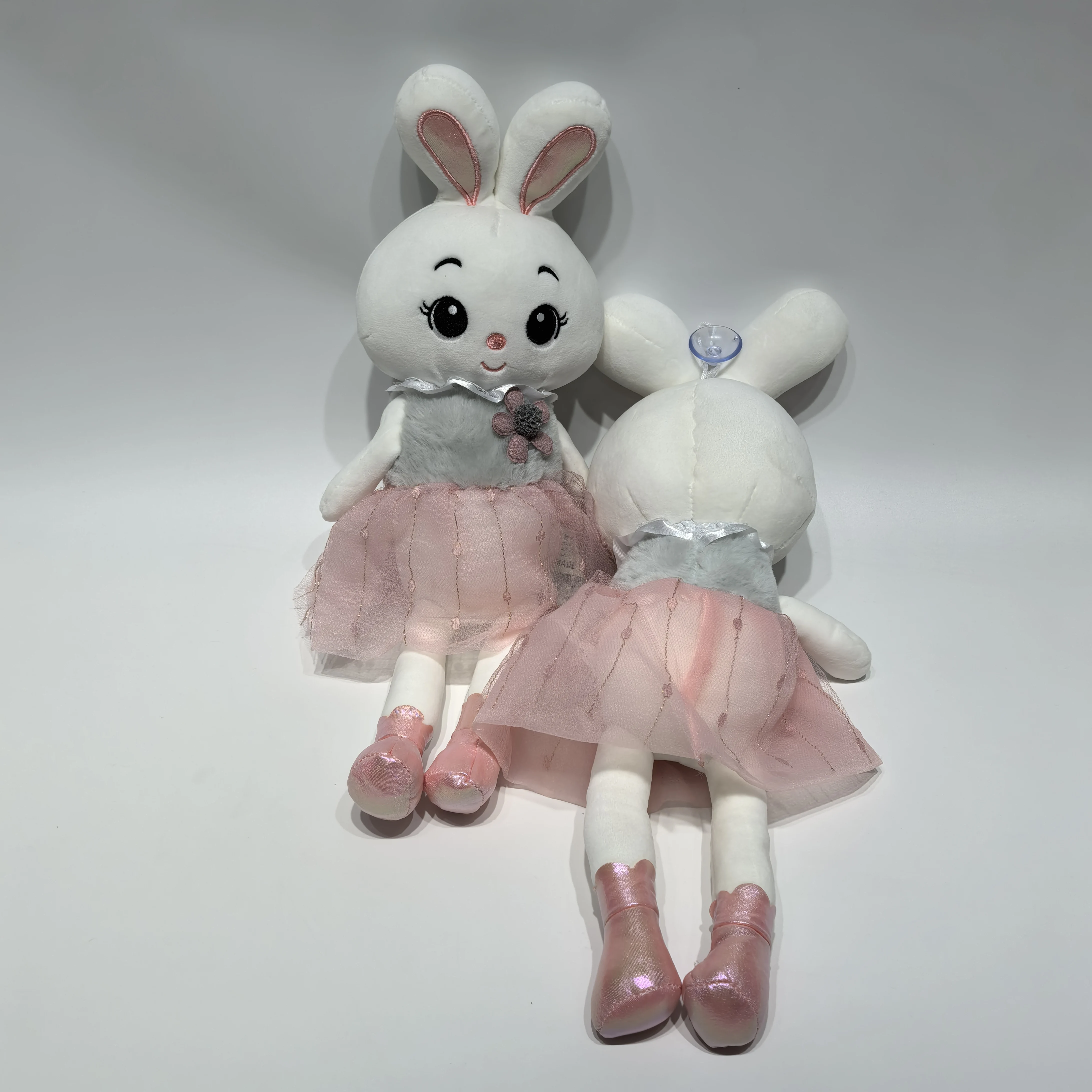 Peluche bambola cuore femminile tutu gonna orecchio lungo coniglio peluche rosa aire coniglio peluche