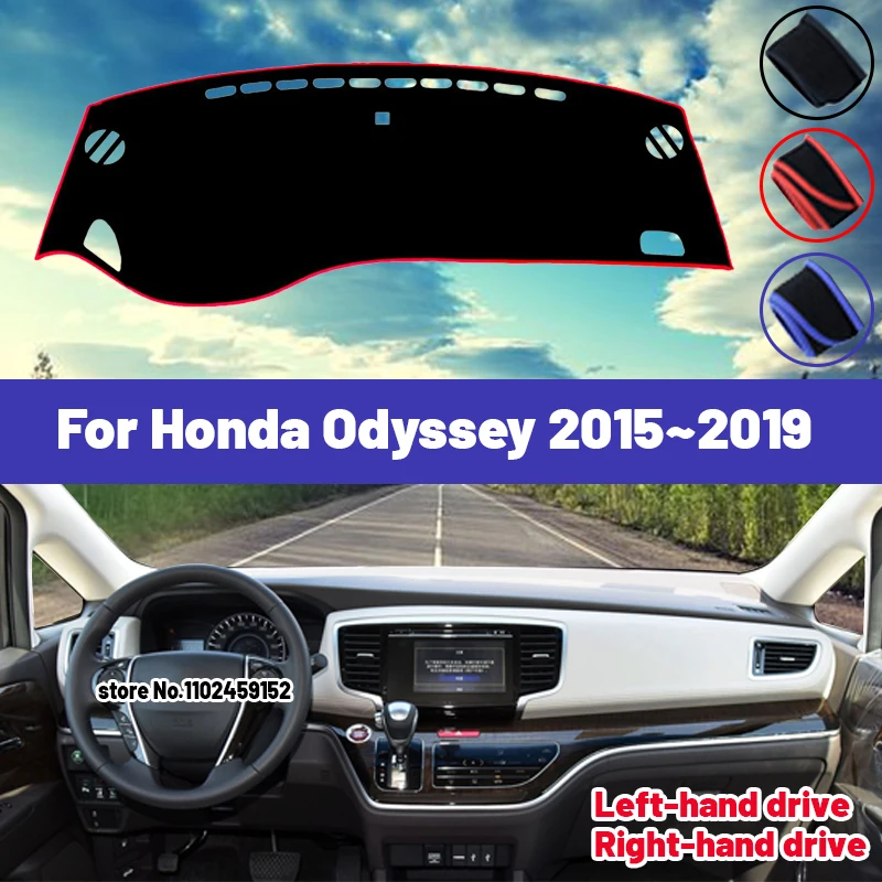 High Quality For Honda odyssey 2015 2016 2017 2018 2019 Car Dashboard Cover Mat Sun Shade Avoid Light Pad Carpets Anti-UV