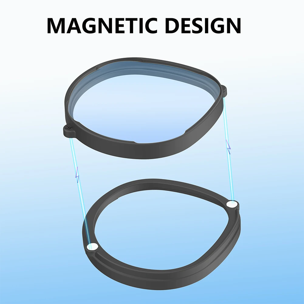 

For Meta Quest 3S VR Glasses Lens Protector Frame Anti-Scratch Anti-Blue Light Lenses Magnetic Prevent Eyeglass From Scratching