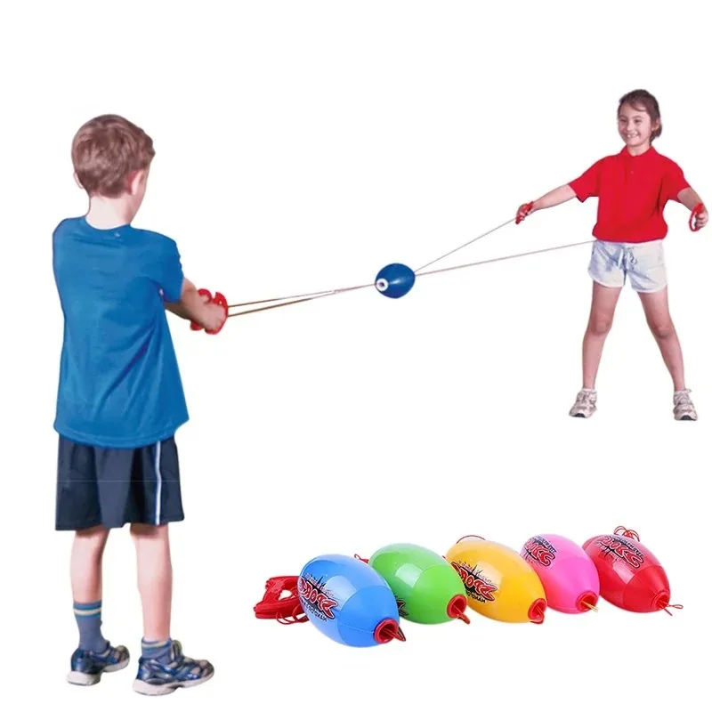 Tirare la navetta Gioco con la palla Interattivo all'aperto Tirando le palline elastiche di velocità Divertimento collisione Allenamento Giochi sportivi Giocattolo per bambini Adulti