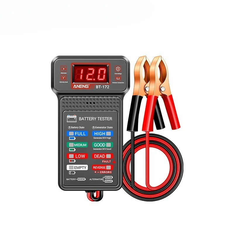 BT-171/172 اختبار البطارية 12 فولت متعددة الوظائف مع شاشة عرض عكسية LED أداة كهربائي كشف صناعة إصلاح السيارات