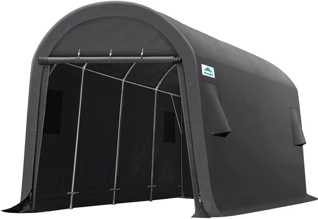 

Advance Outdoor 10X20 Ft Heavy Duty Carport Outdoor Patio Anti-Snow Large Space Canopy Storage Shelter Shed With 2 Roll Up