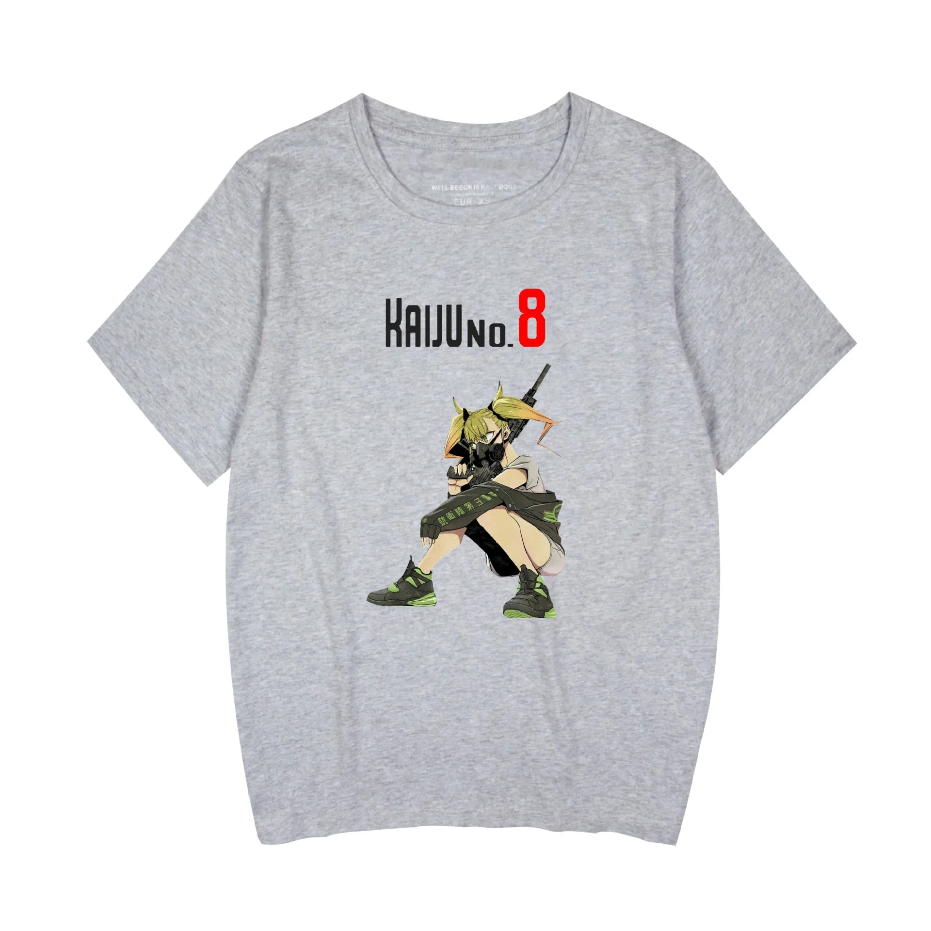 Film Game Kaiju No.eight T-Shirt Unisex Short Sleeve Crew Neck Cotton Tee Printed Cosplay New Anime Merch Women Men Summer Top