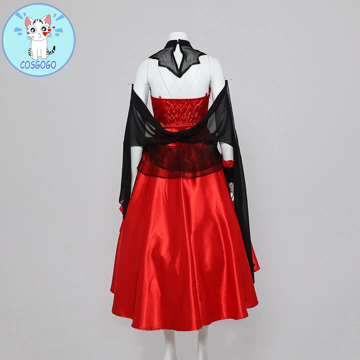 [Personalizado] Hololive inglés Hololive EN Mori Calliope disfraz de Cosplay trajes Mori-sama Calli fiesta Sexy vestidos de noche rojos