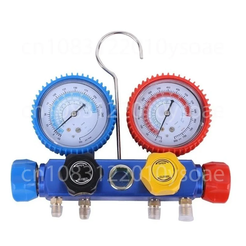 

Набор манометров, четырехколесный двойной манометр, стол инструментов Кондиционер R410