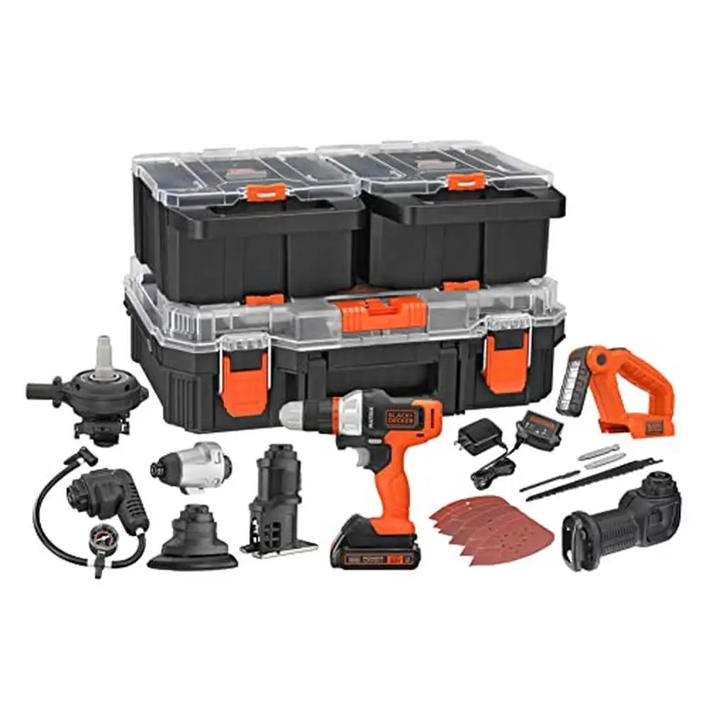 Kit Taladro Inalámbrico Matrix 20V MAX con 8 Accesorios y Estuche de Almacenamiento