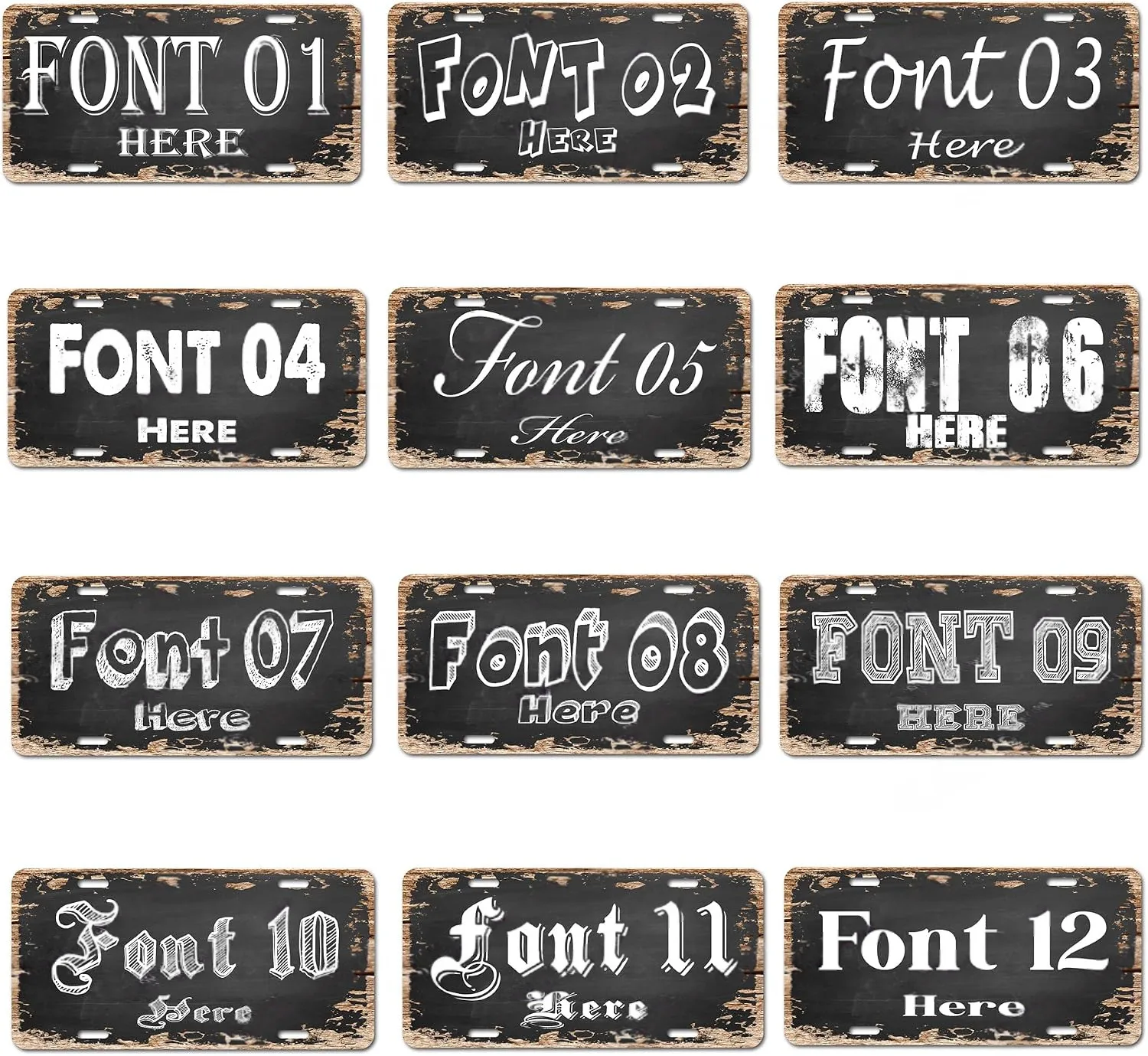 Personalized Custom Metal Plate 6