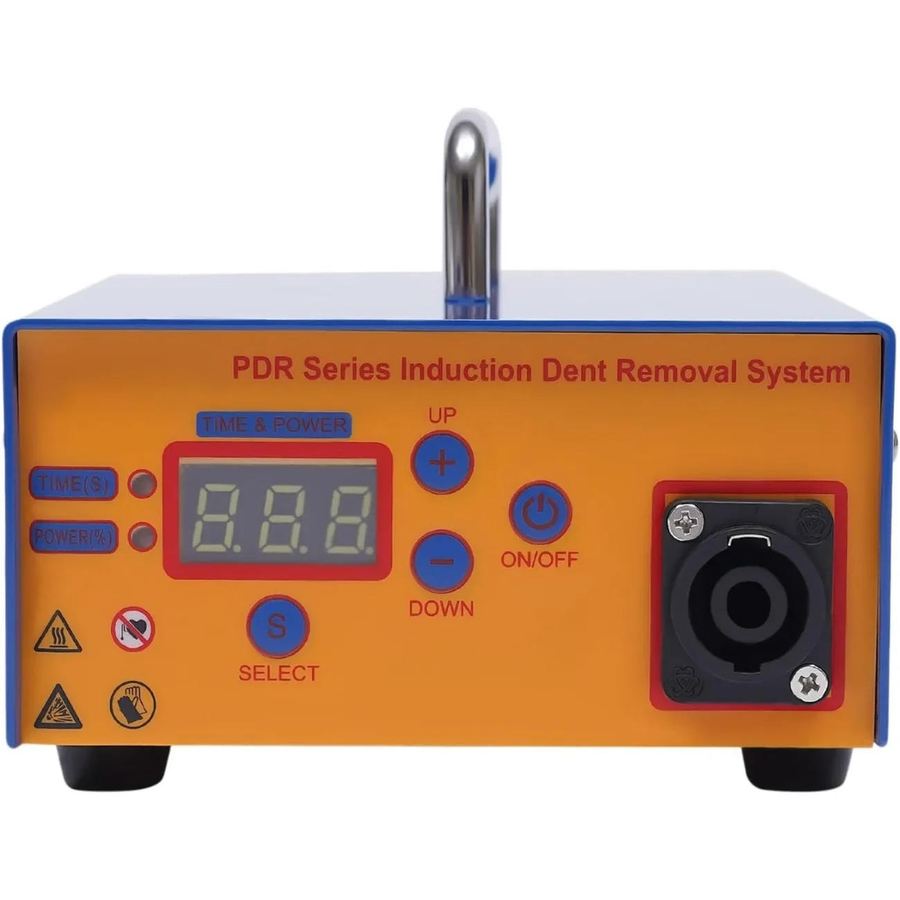 آلة إزالة جسم السيارة بالحث المغناطيسي بقدرة 1.38 كيلو وات، أداة إصلاح الحث الكهرومغناطيسي مع رأس تسخين معزول