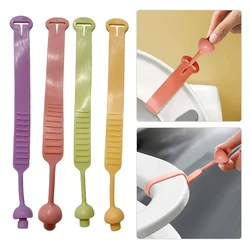 1/2pcs Toilet Lid Lifter Silicone Non-Slip Adjustable Avoid Touching Toilet Lid Seat Ring Handle Uncoverer Bathroom Accessories