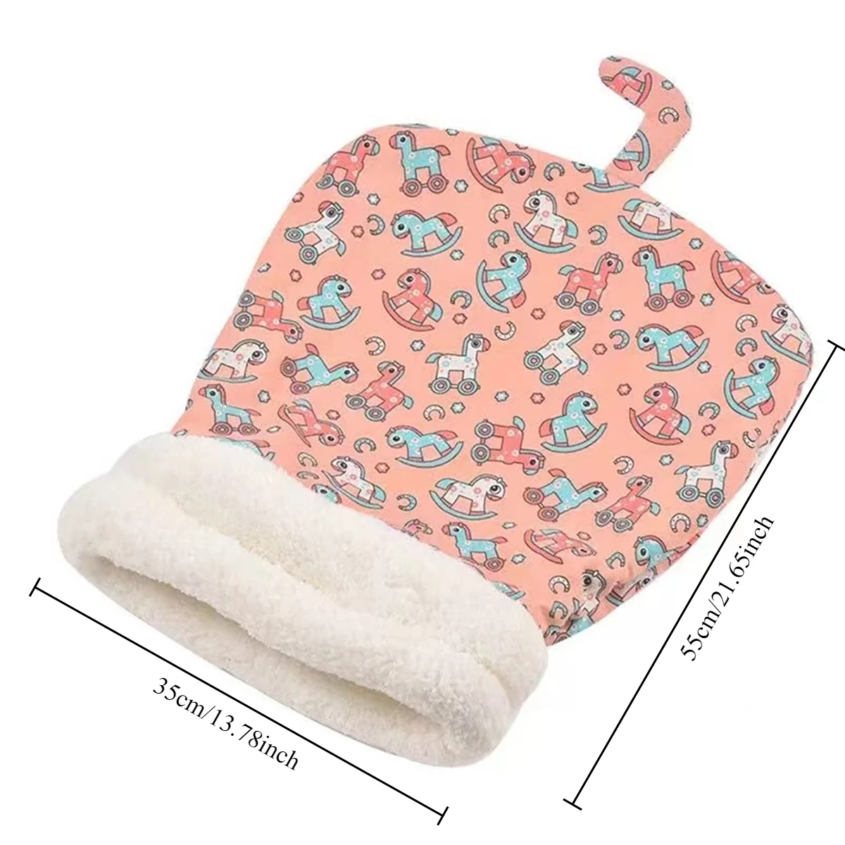 Cat Sleeping Bag Soft Cuddly Fluffy Feel Thickened Pet Pocket Type Quilt Bed Kitten Puppy Soft Comfortable Warm Nest Pet