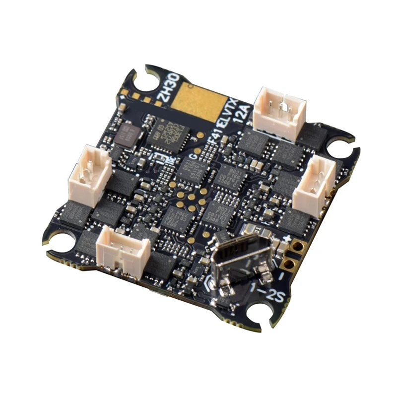 F411ELVTX F411 Flight Controller 12A 4In1 ESC 5.8G 400Mw VTX ELRS 2.4G RX AIO 25.5X25.5Mm 1-2S For FPV Drones