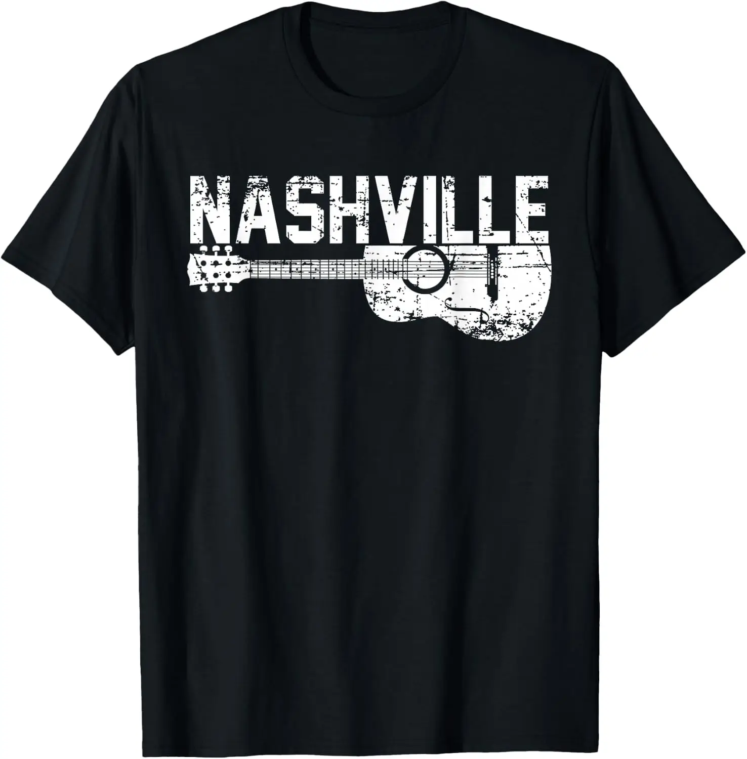 Unique Country Music Lovers Nashville Musician Guitar Cool T-Shirt Small Unisex Y2K Aesthetic Graphic T‑Shirt Trendy Streetwear Crew Neck Short Sleeve Soft Cotton Tee Fashion Daily Tops Men Women