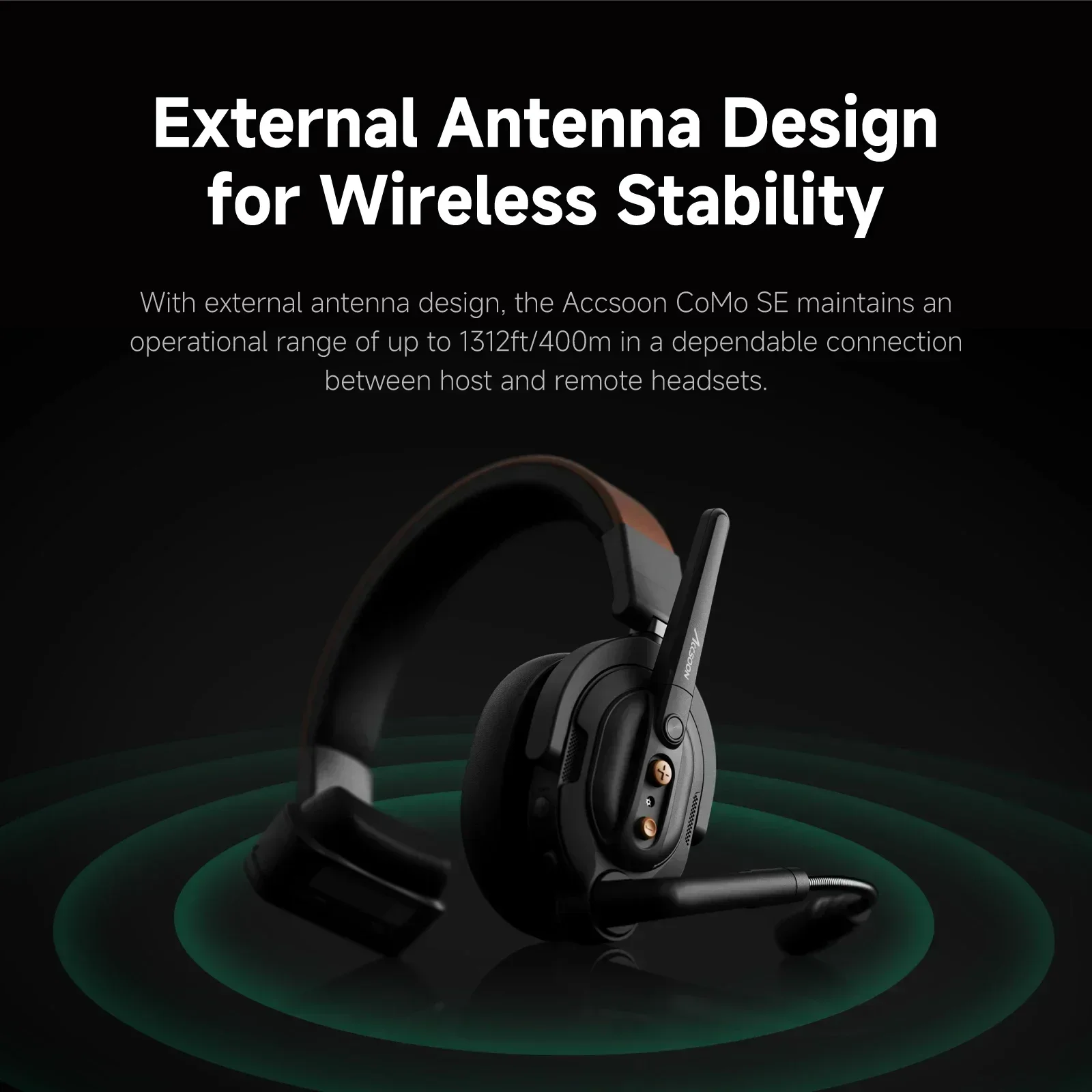 Accsoon CoMo SE Remote item only Wireless Intercom System 2.4G Communication  Remote Headset With Battery Wireless