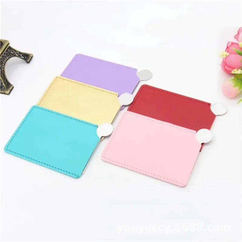 

50pcs Stainless Steel Mirror Makeup Mirror Unbreakable Small Mirror Card Advertising Mirror Giveaway