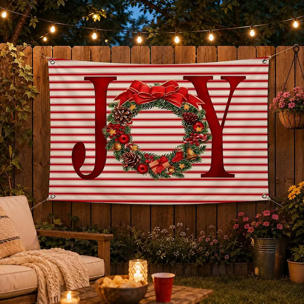 Christmas Santa Cozy Designs Flags Custom Wall Hanging Background Art Banner For Bedroom Home Living Room Outdoor Decor