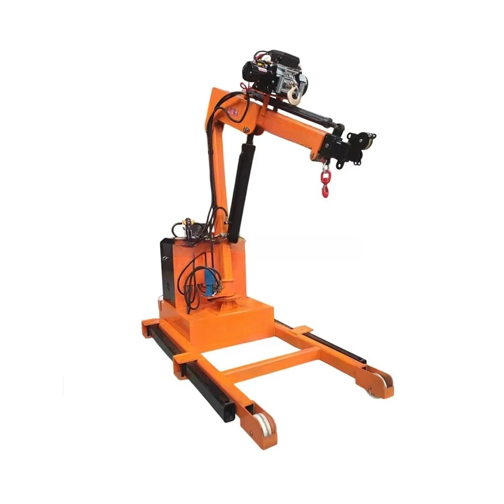 Electric Small Diesel Folding Hoist with Support Lifter Hydraulic Engine Crane