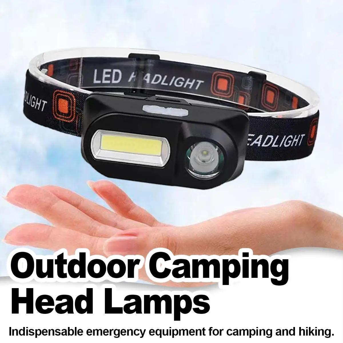 

Rechargeable Xpe Cob Led Headlamp Head Work Light Front For Flashlight Headlights Usb Fishing 5 High Multifunctional Range Modes