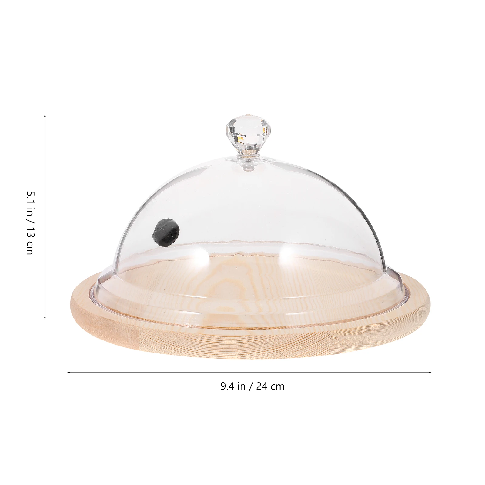 

Food Dome Smokeproof Cake Cloche Lid Transparent PC Cover Dessert Protection Kitchen Utensil Accessory Clear Storage