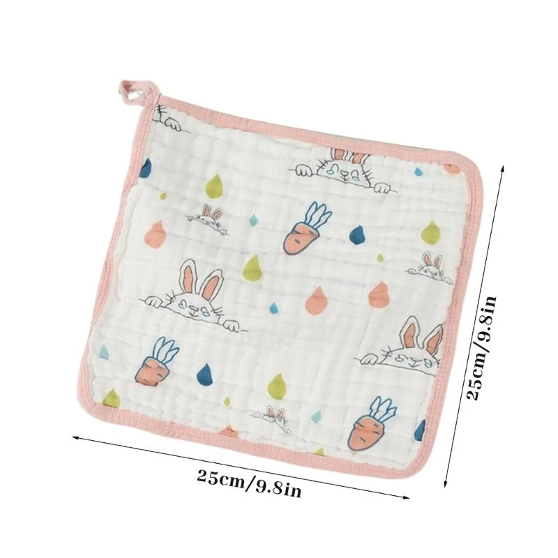 J15U منشفة غسيل ناعمة ماصة للأطفال مقاس 12 بوصة × 12 بوصة مناديل استحمام للأطفال #6