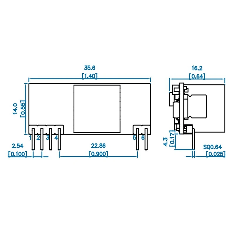 Smart-5X SDAPO DP1435 埋め込みピンタイプ標準 48V 小型サイズ 100M ギガビット Poe モジュールをサポート