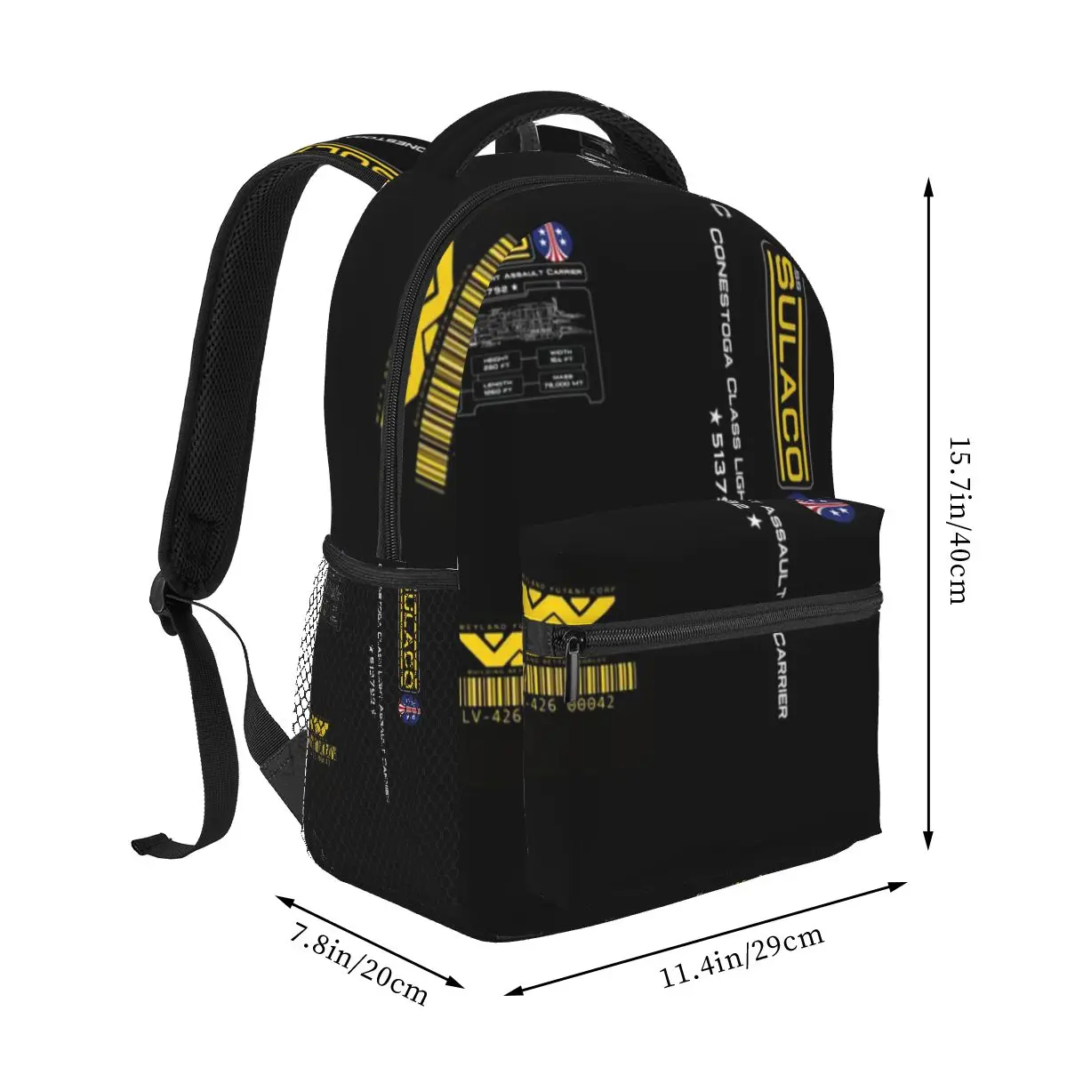 Sulaco Schematic, Weyland Yutani One Casual backpack