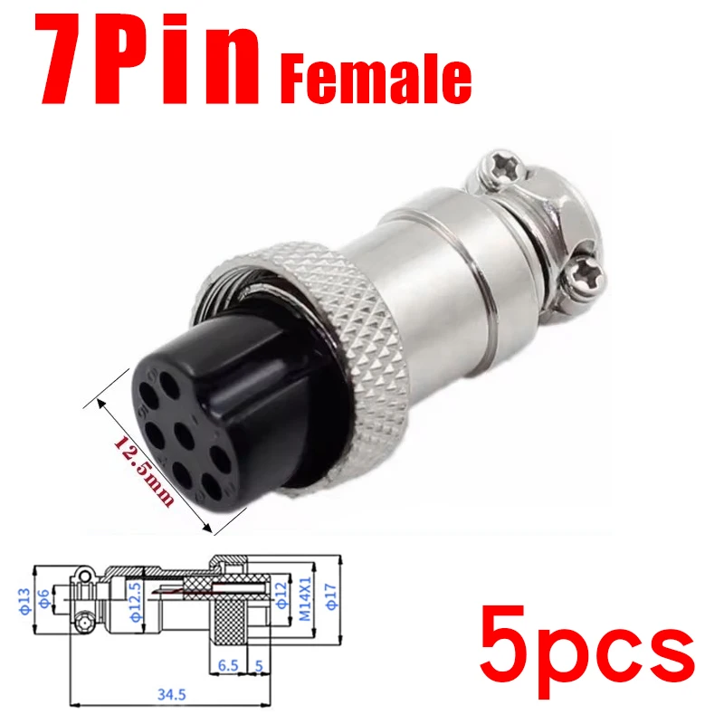 5 stücke GX16 2/3/4/5/6/7/8/9/10 Pin Männlich & Weiblich 16mm Metall Rund Luftfahrt Stecker Buchse Stecker 2PIN 3PIN 4PIN 5PIN 6PIN 7PIN