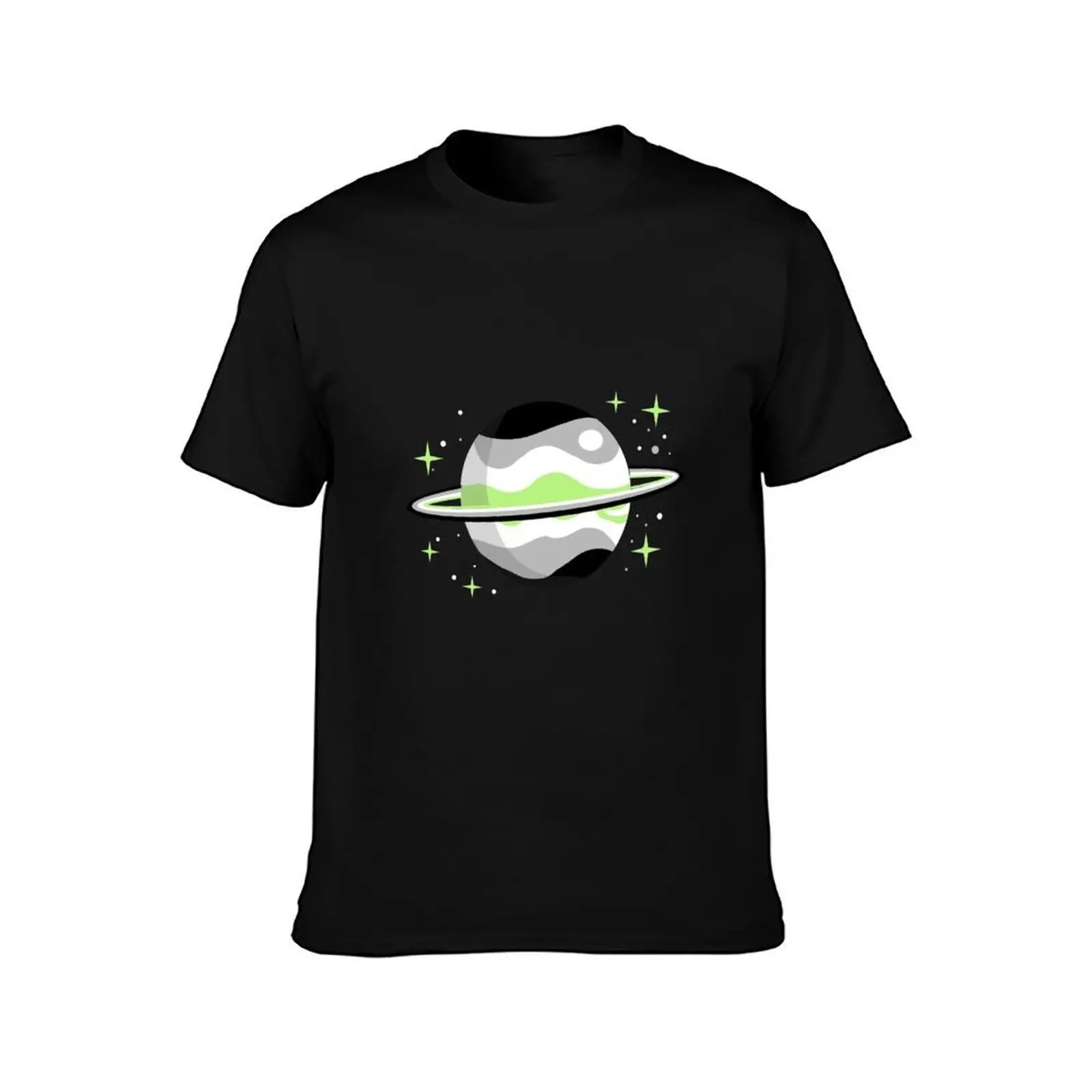 Agender Planet Agender Pride Day T-Shirt Plus Size Loose Short Sleeve Top T-Shirt