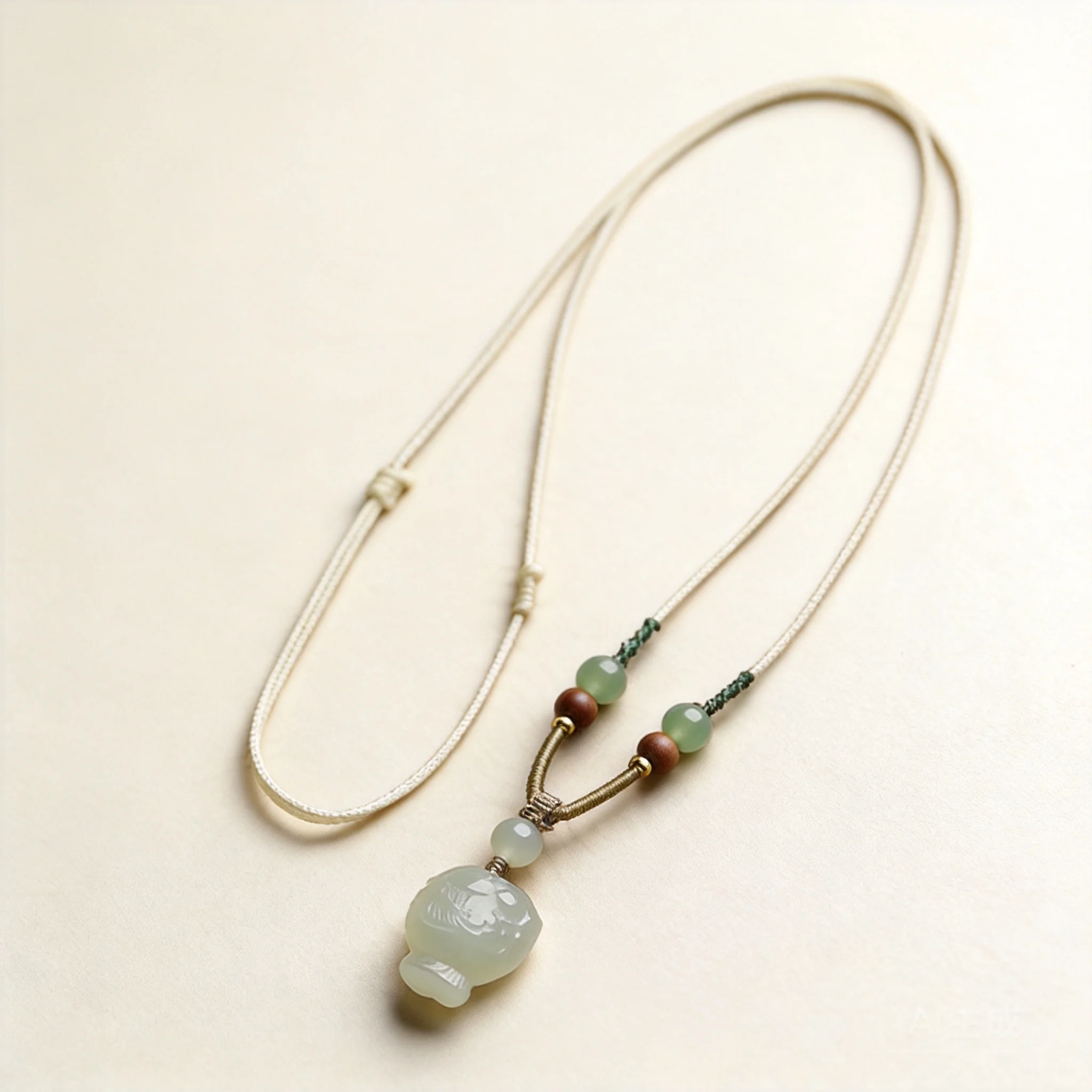 Chinese Style Natural Hetian Jade Light Green 3d Carved Fish Pendant Necklace Auspicious Lucky Blessing Wealth Fortune Unisex