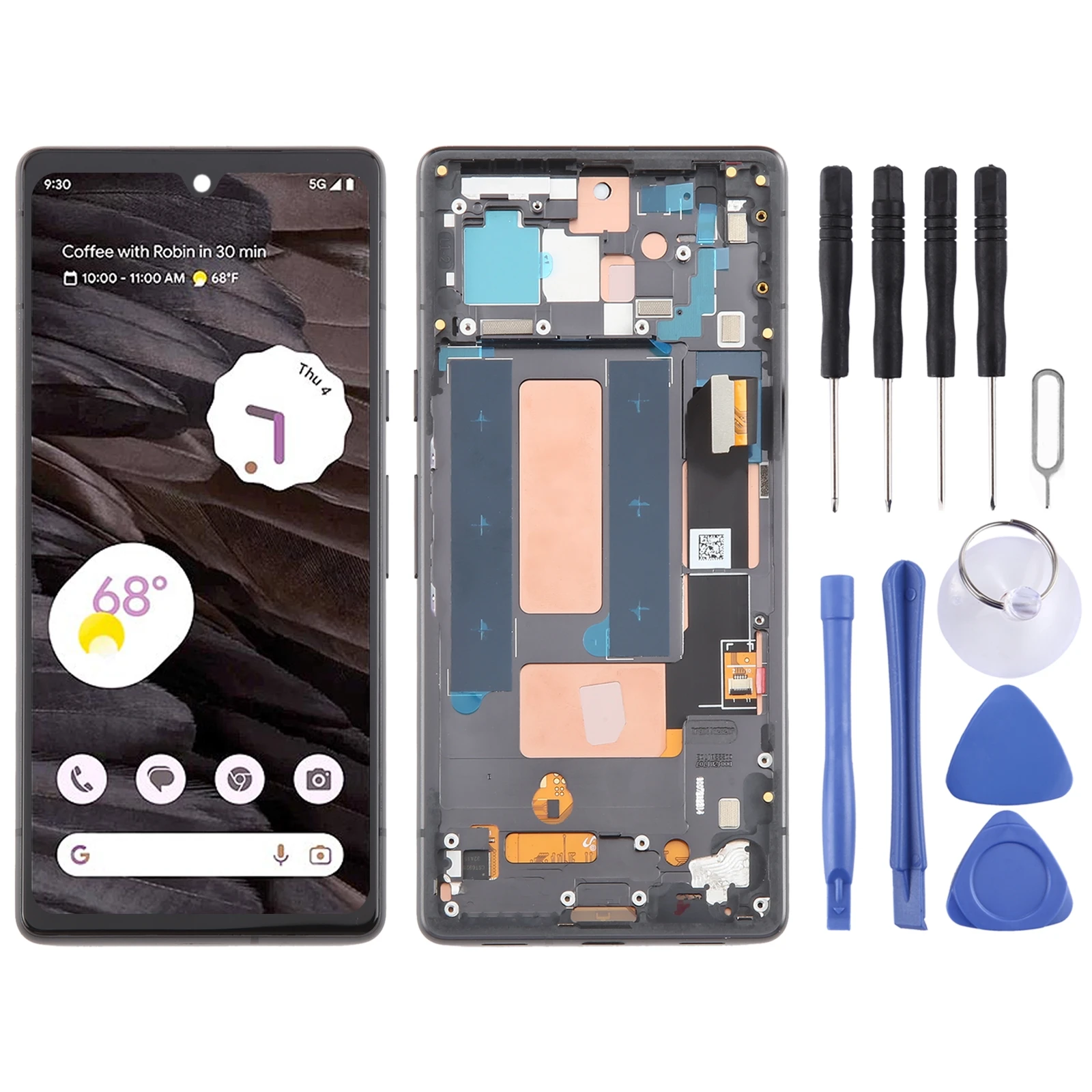 OLED LCD Screen for Google Pixel 7A G82U8 Digitizer Full Assembly with Frame Phone Display Repair Spare Part