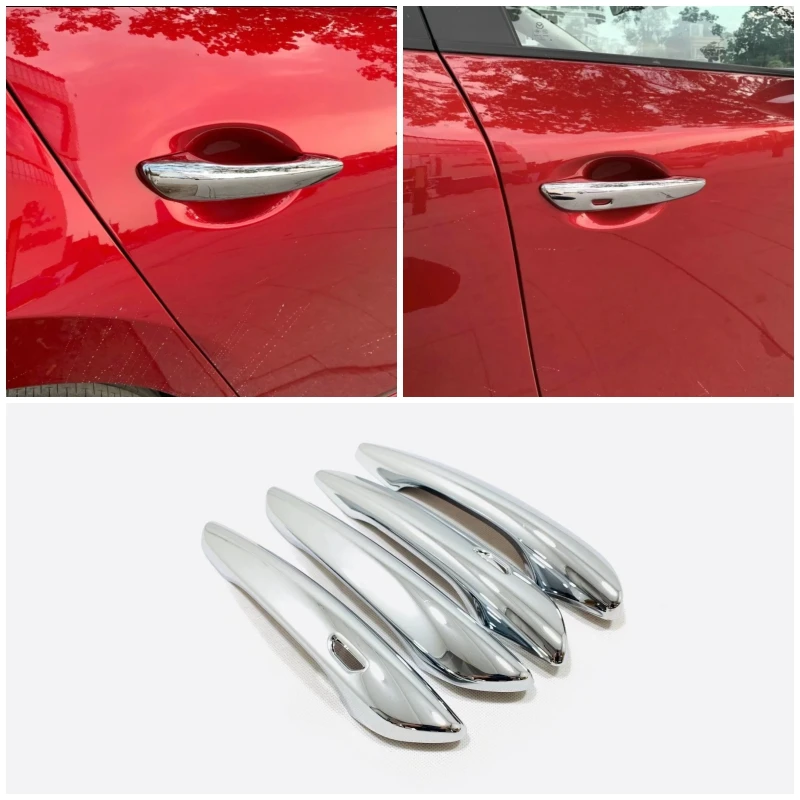 For Mazda 3 Axela CX-30 CX-50 CX-60 2019-2022 2023 Exterior Accessories Door Handle Bowl Cap Cover Car Door Pull Doorknob Catch