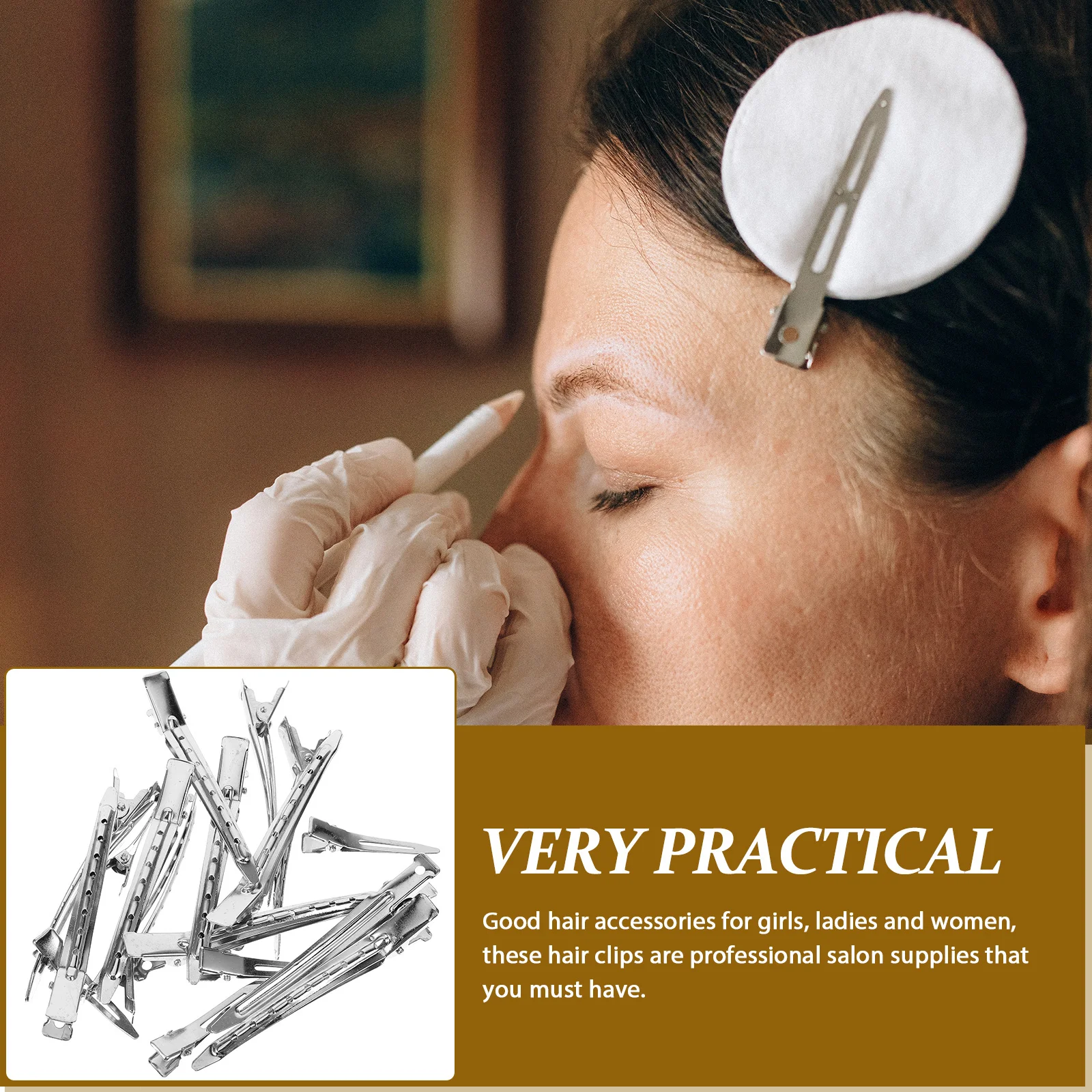 

17Pcs Hairdresser Sectioning Clips Metal Alligator Hairpins Salon Hair Clips Large Hair Barrettes for Women